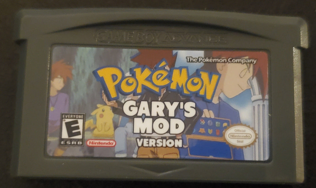 Pokemon Gary's Mod GBA ROM Hack Video Game Boy Advance