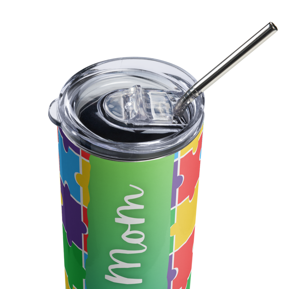 Proud Mom of Autistic Child Metal Tumbler