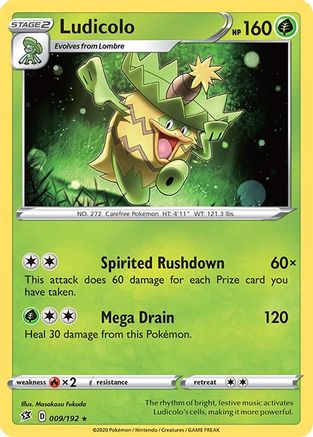 Ludicolo 009/192 - SWSH02 Rebel Clash