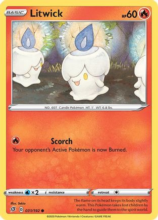 Litwick 031/192 - SWSH02 Rebel Clash