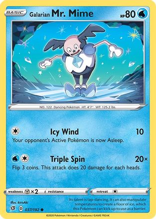 Galarian Mr. Mime 037/192 - SWSH02 Rebel Clash
