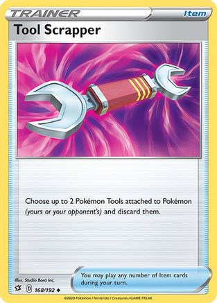 Tool Scrapper 168/192 - SWSH02 Rebel Clash Reverse Holofoil