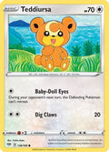 Teddiursa 138/189 - SWSH03 Darkness Ablaze Reverse Holofoil