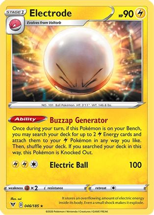 Electrode 046/185 - SWSH04 Vivid Voltage Reverse Holofoil