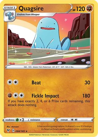 Quagsire 084/185 - SWSH04 Vivid Voltage Reverse Holofoil