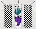 Floral Semicolon 20 oz Skinny Tumbler