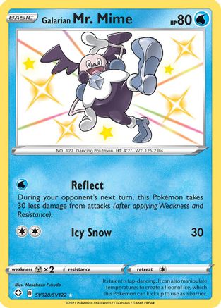 Galarian Mr. Mime SV020/SV122 - Shining Fates Shiny Vault Holofoil