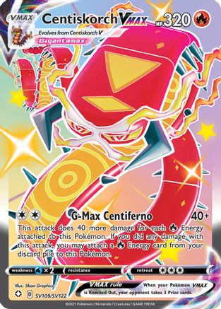 Centiskorch VMAX SV109/SV122 - Shining Fates Shiny Vault Holofoil