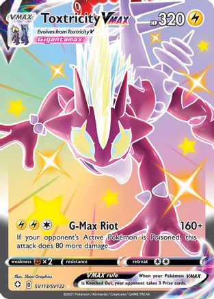 Toxtricity VMAX SV113/SV122 - Shining Fates Shiny Vault Holofoil