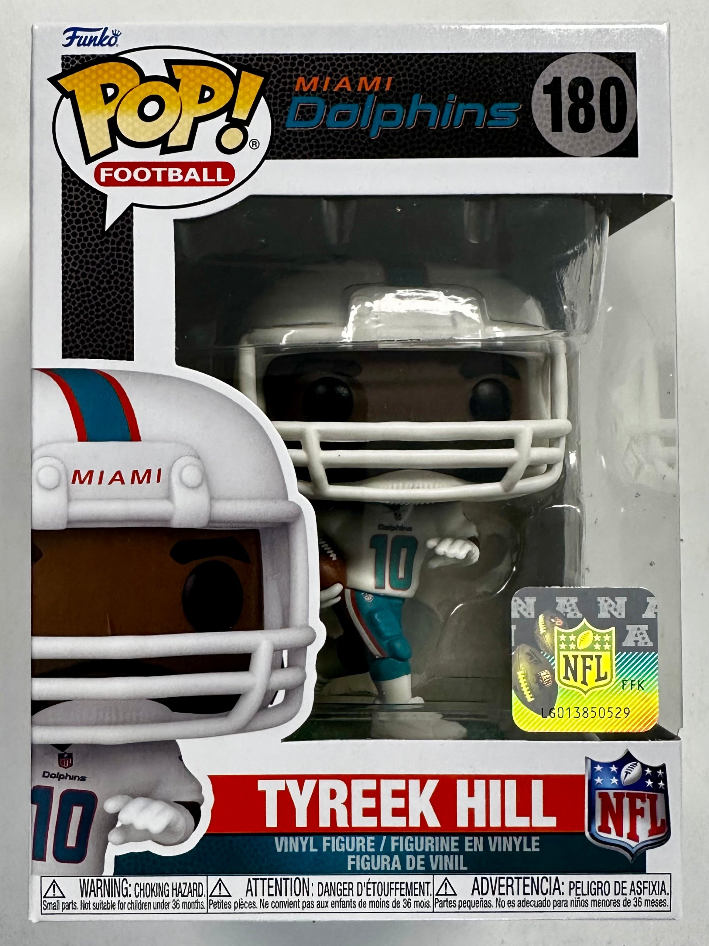 Funko Pop! Football Tyreek “Cheetah” Hill #180 NFL Miami Dolphins Wide Receiver 2024