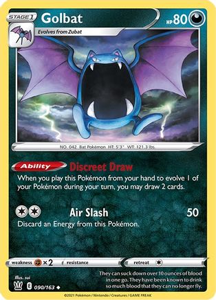 Golbat 090/163 - SWSH05 Battle Styles Reverse Holofoil