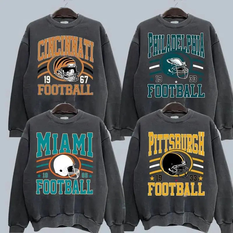 Vintage Team Football Oversized 90s Sweatshirt