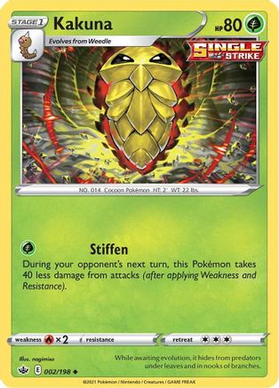 Kakuna 002/198 - SWSH06 Chilling Reign