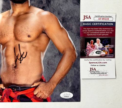 Ashante "Thee" Adonis Signed 8X10 Photo WWE Wrestling Smackdown With JSA COA