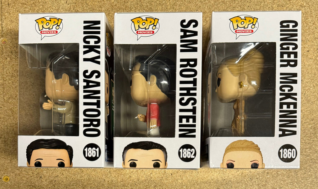 Funko Pop! Movies Nicky Santoro, Sam Rothstein & Ginger McKenna Casino Set Of 3