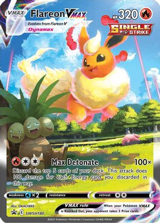 Flareon VMAX SWSH180/307 - SWSH Sword & Shield Promo Cards Holofoil