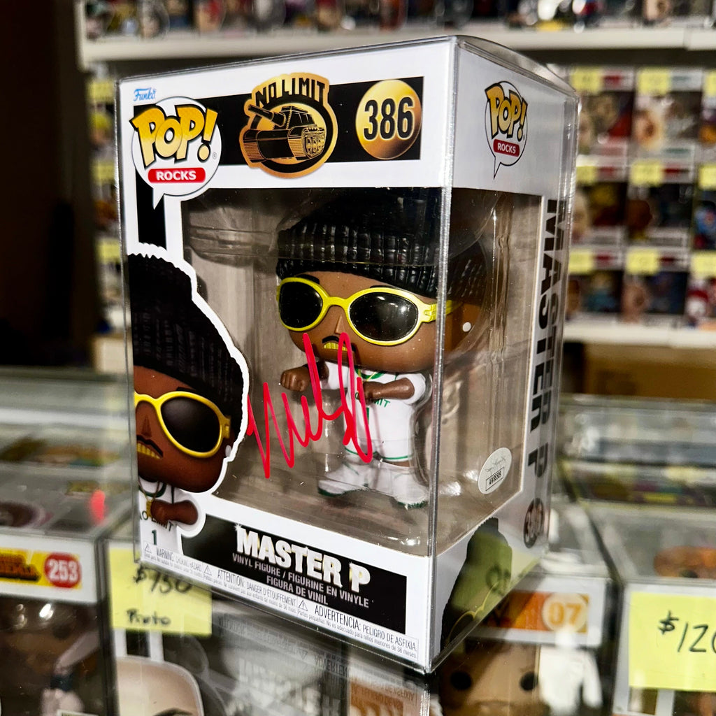 Master P Signed Funko Pop! Rocks #386 No Limits 2024 Make Em Say Uhh With JSA COA