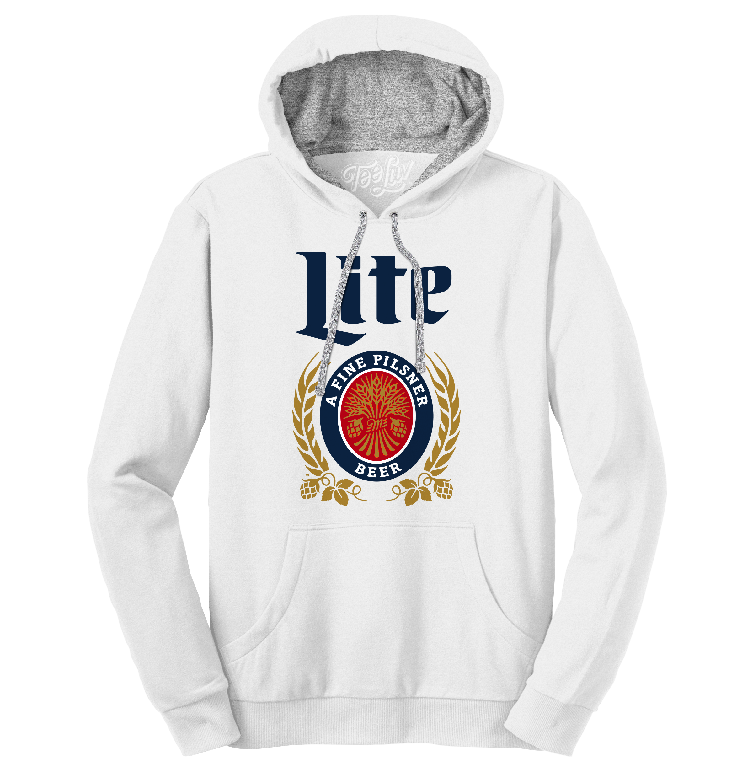 Miller Lite Logo Hooded Sweatshirt - Gray