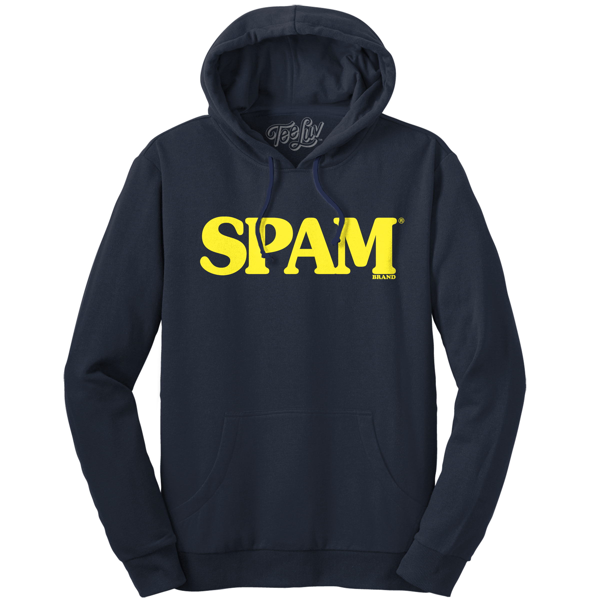 SPAM Logo Hooded Sweatshirt - Navy Blue