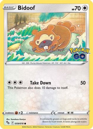 Bidoof 059/078 - Pokemon GO