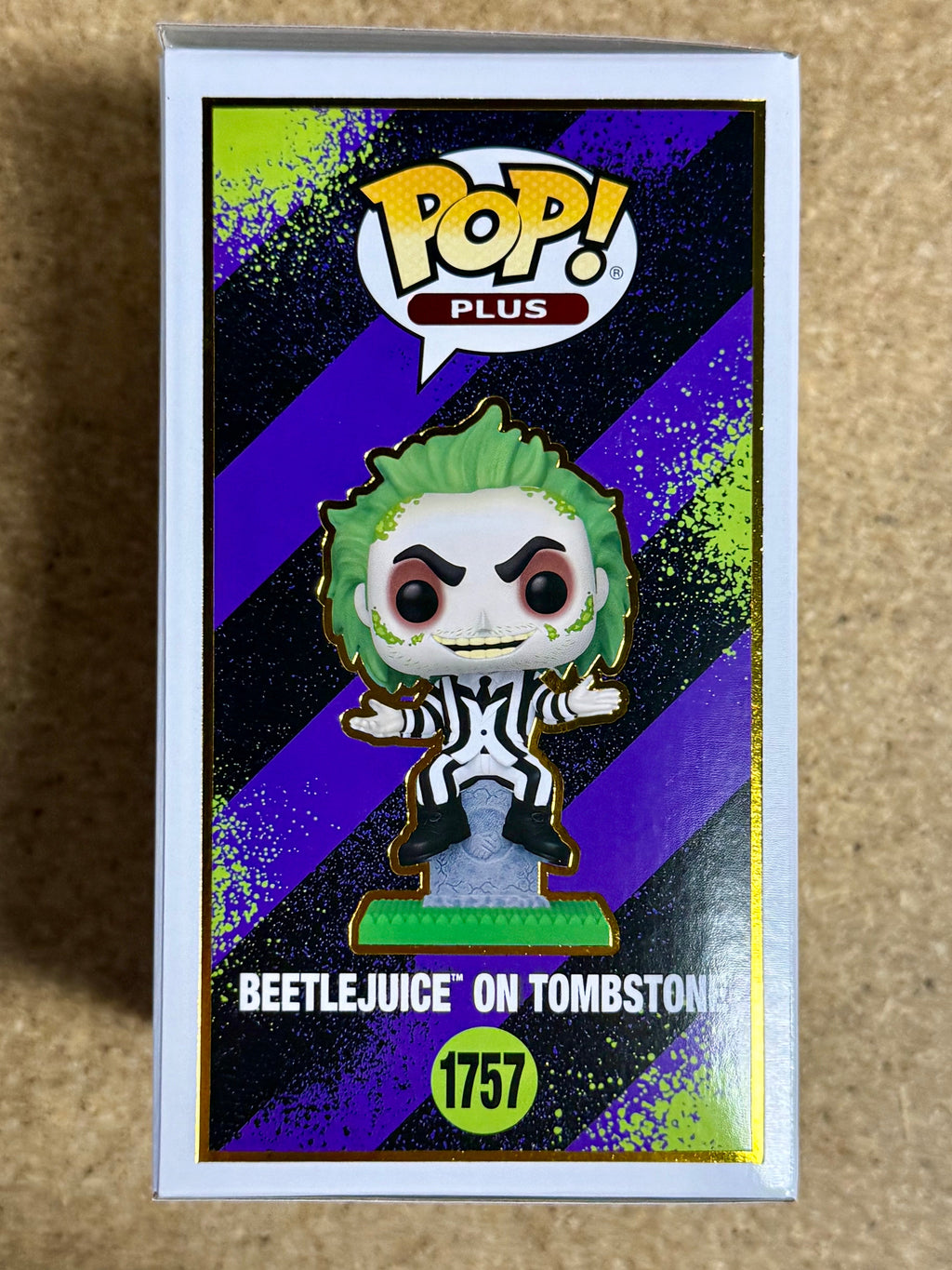 Funko Pop! Plus Movies Beetlejuice On Tombstone #1757 Glow 2024 Exclusive