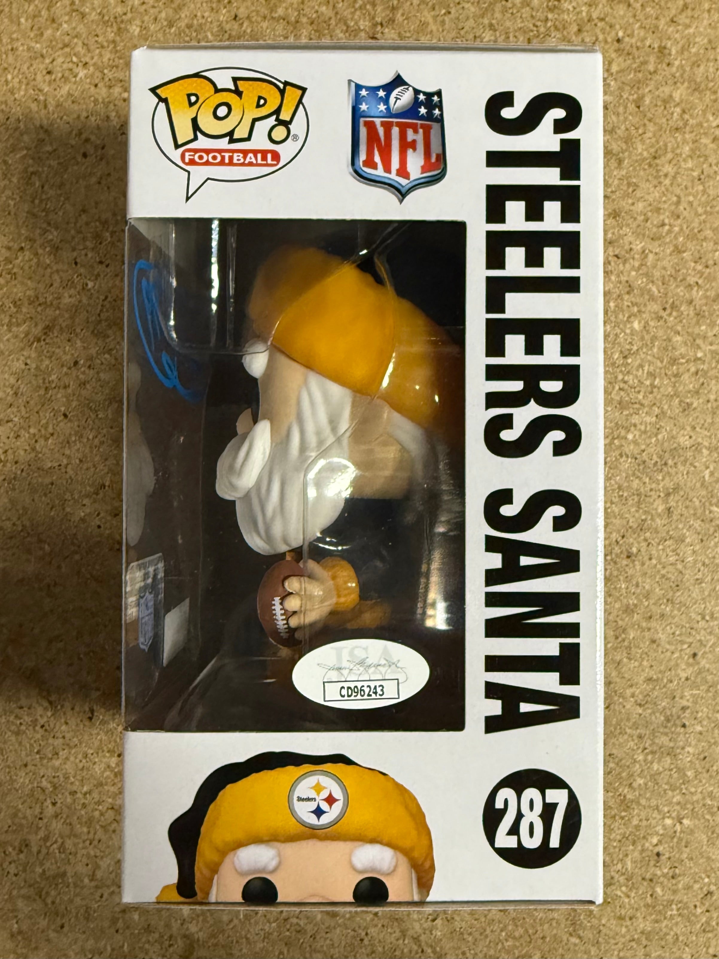 Brett Keisel Signed NFL Pittsburgh Steelers Santa Funko Pop! #287 With JSA COA