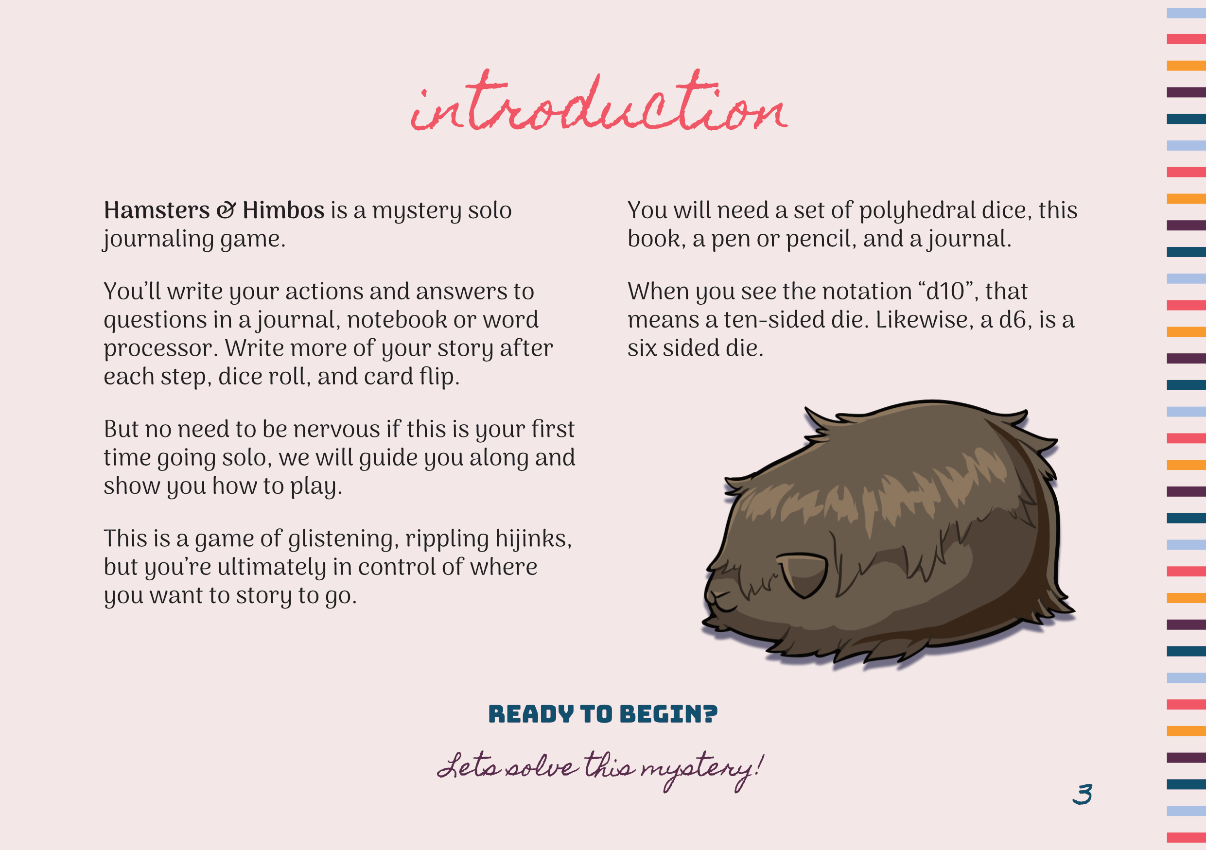 Hamsters and Himbos RPG
