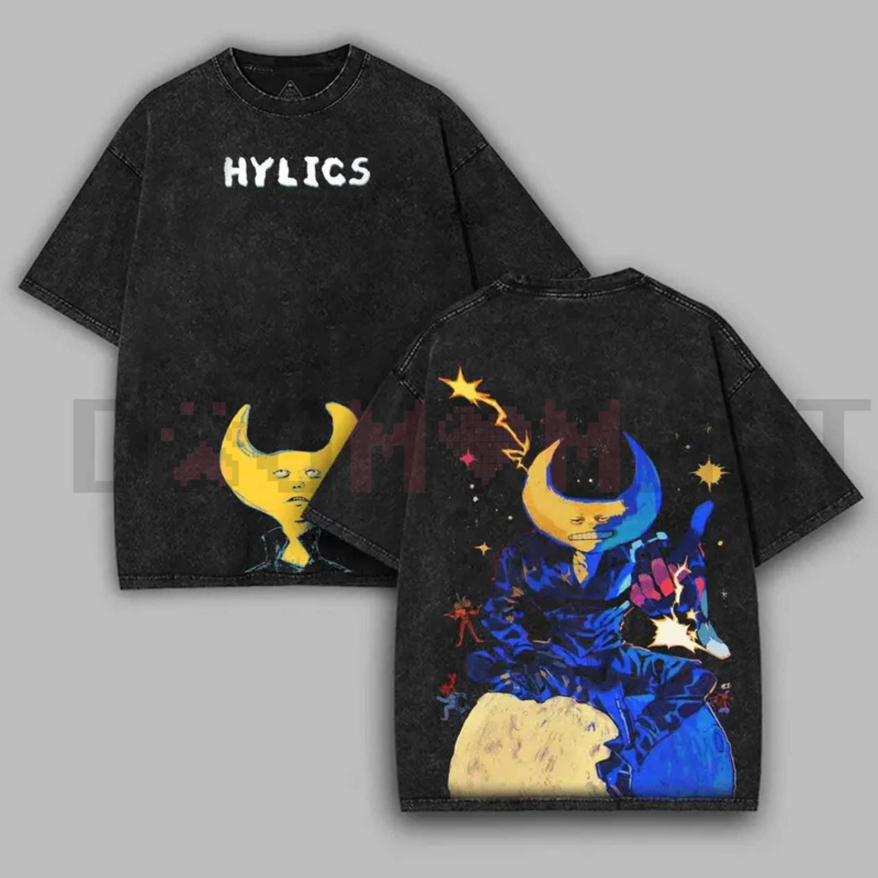 Hylics Game Oversize Acid Wash T-Shirt