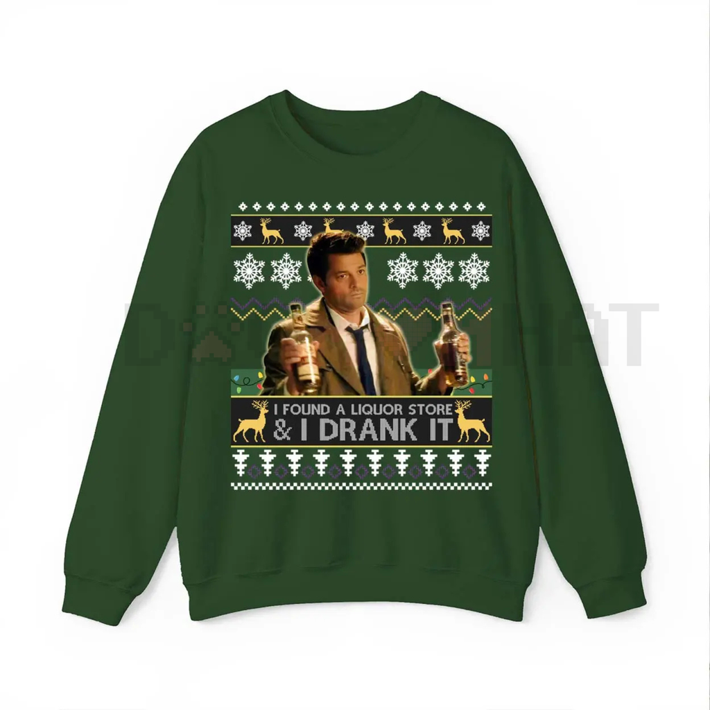 Dean Winchester 'I Drank It' SPN Ugly Sweatshirt