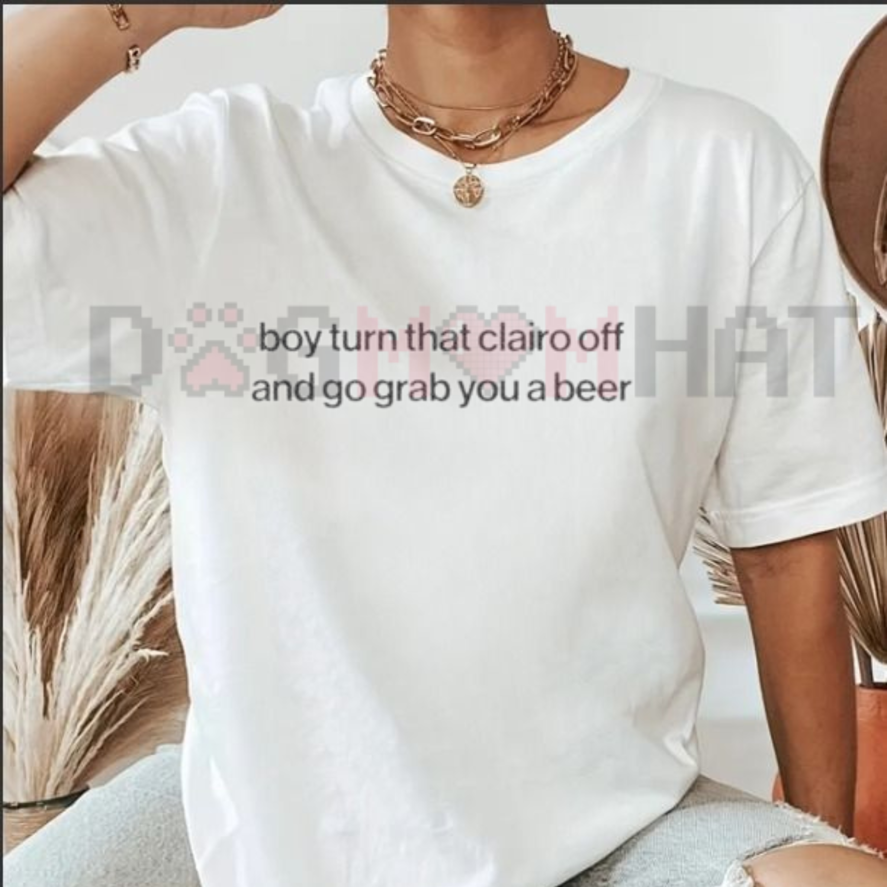 Funny Clairo "Turn That Off" Meme T-Shirt
