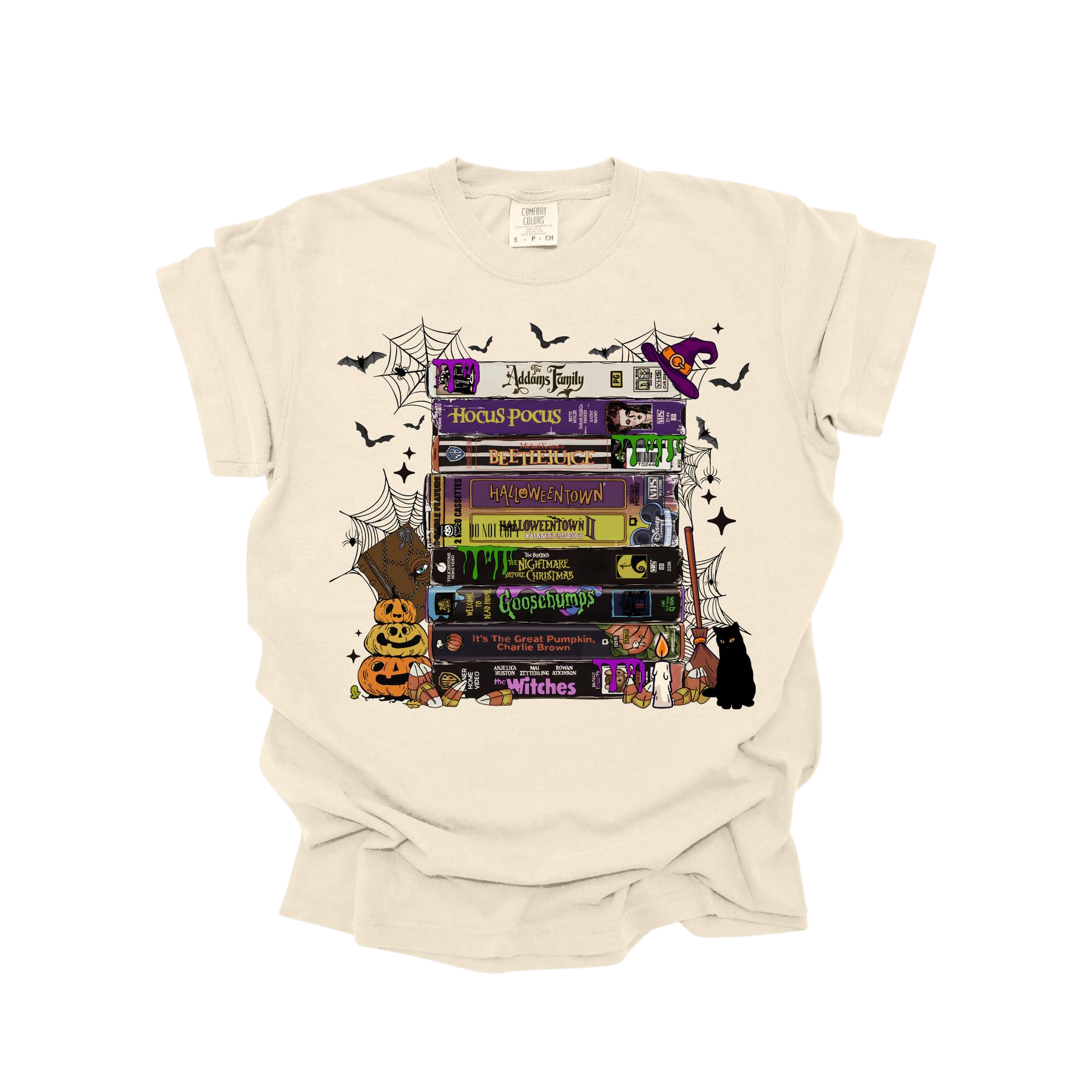 Vintage VHS Tape T-Shirt – Retro Comfort Colors Tee for 90s Movie Lovers & Nostalgia Fans