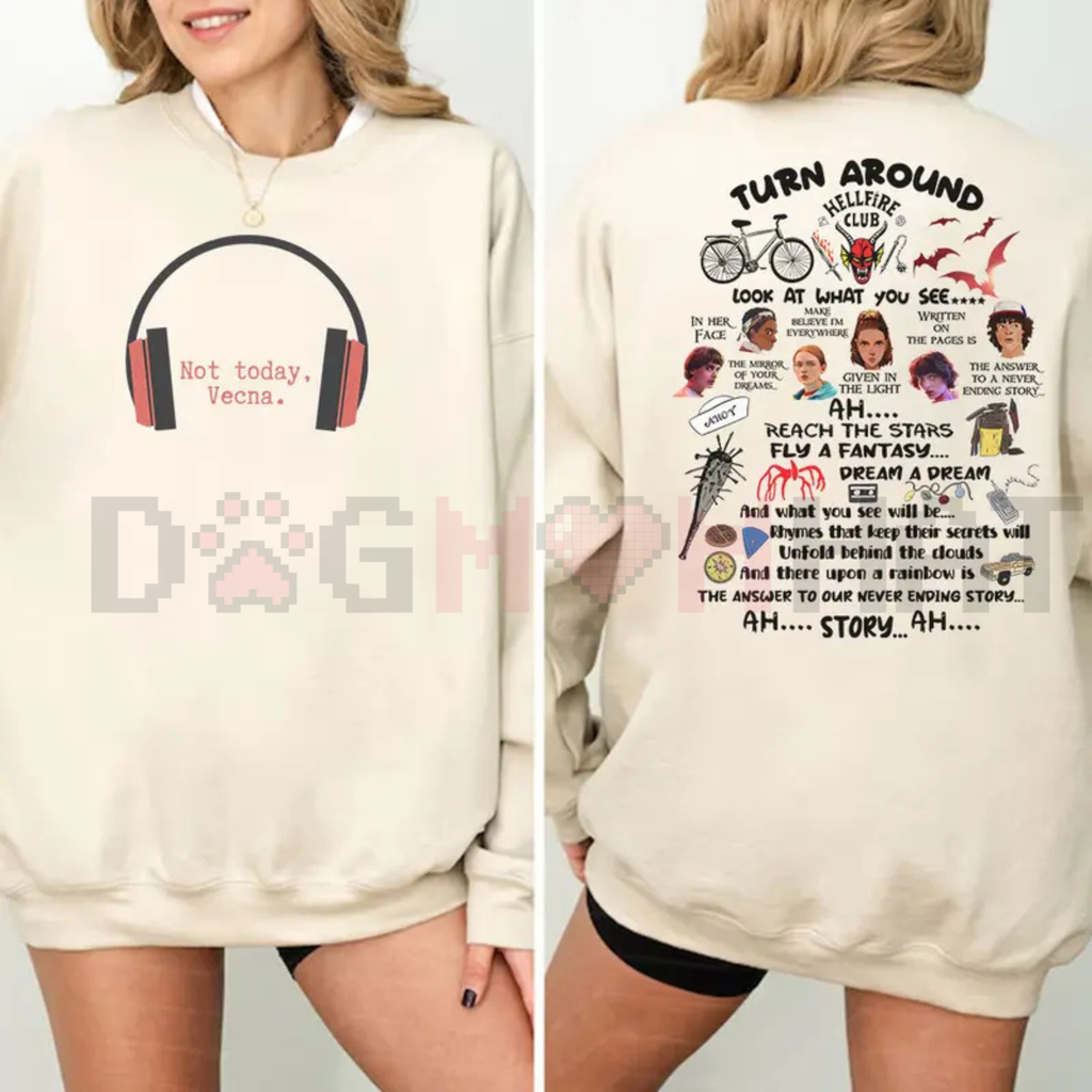 "Not Today Vecna" Funny Sweatshirt