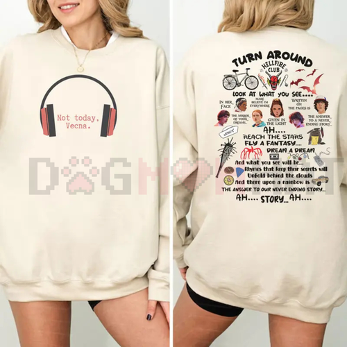 "Not Today Vecna" Funny Sweatshirt