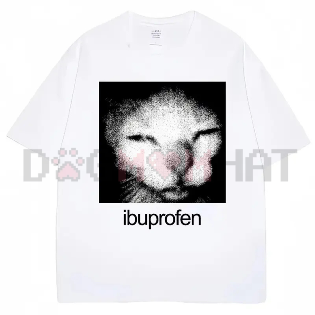 Ibuprofen Cat Meme Vintage Graphic Tee