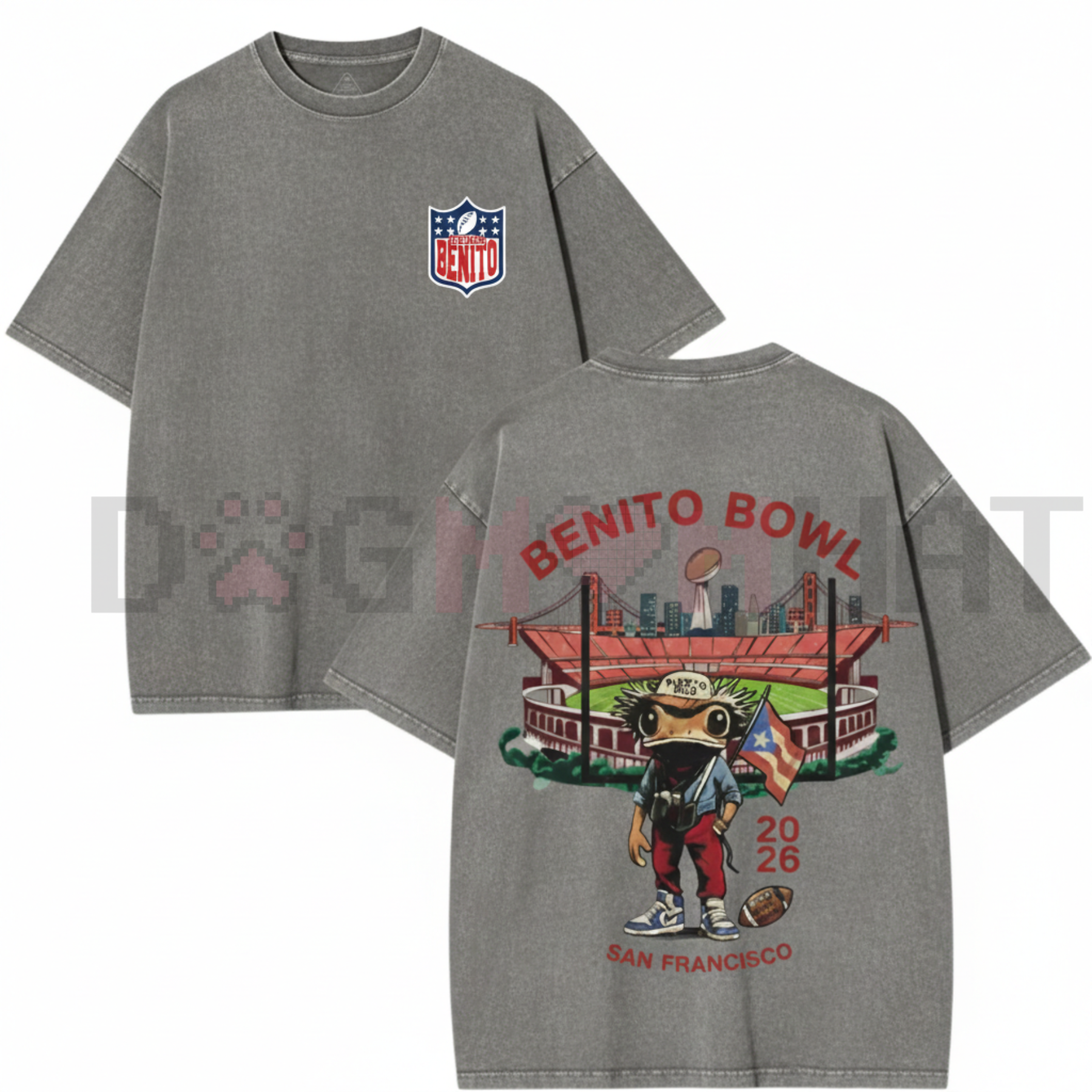 Benito Bowl 2026 Vintage Washed Graphic Tee