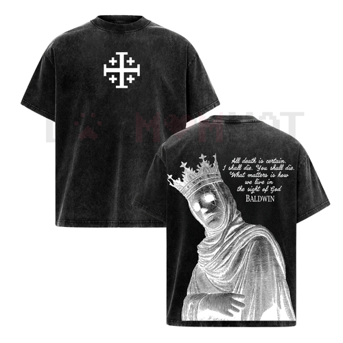 Baldwin IV The Leper King T-Shirt – Crusader King of Jerusalem Medieval History Tee