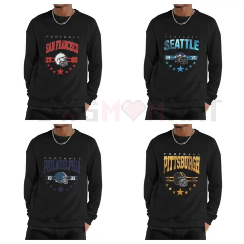 90s All Team Football Sweatshirt – Vintage 1960 Football Sweatshirt, Cowboy Sweatshirt