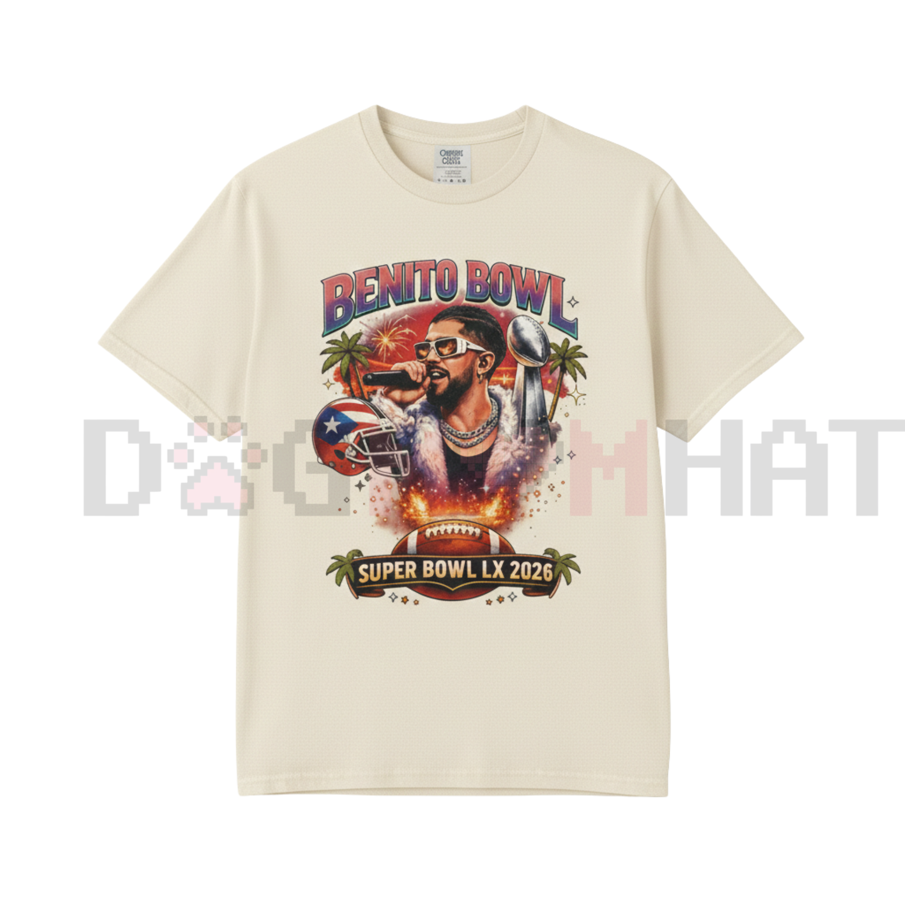 Benito Bowl "Half Time" Tee – Vintage Sporty Bad Bunn Shirt