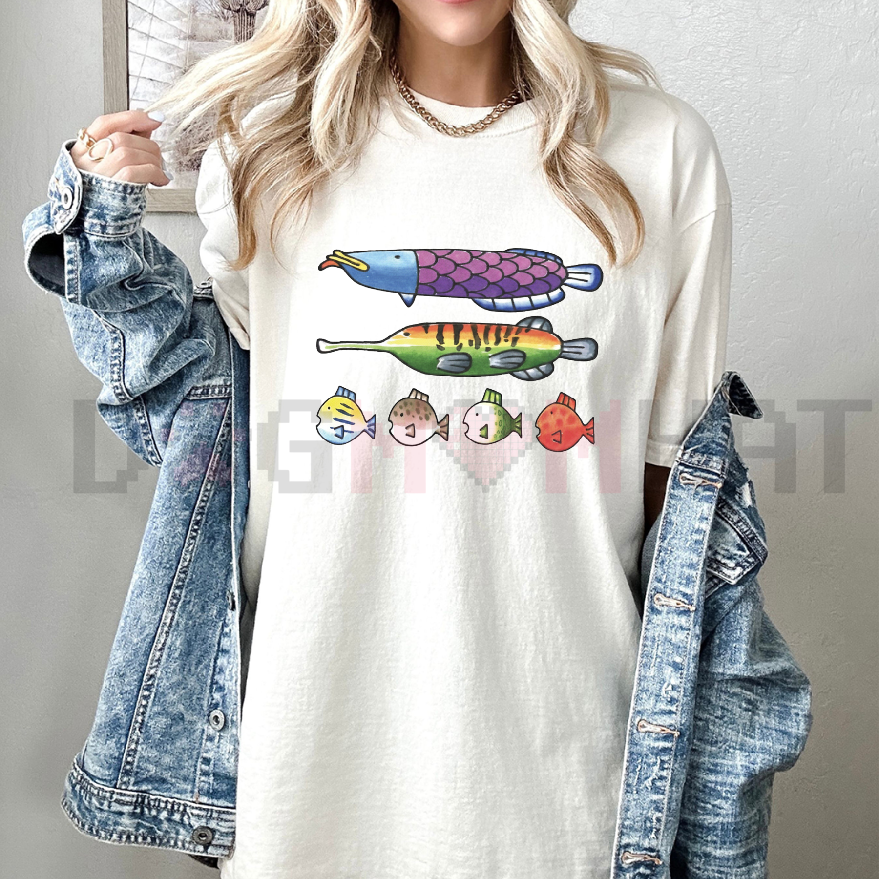 Nintendoodle Fish Lineup Tee
