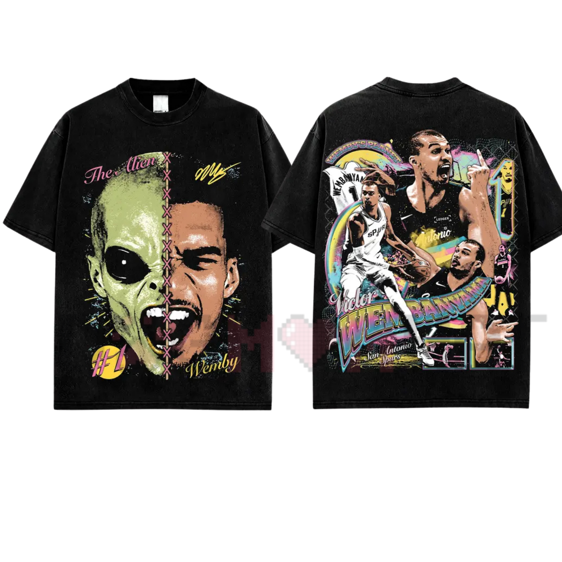 "VW1 Alien Era" T-Shirt – Vintage San Antonio Basketball Tee