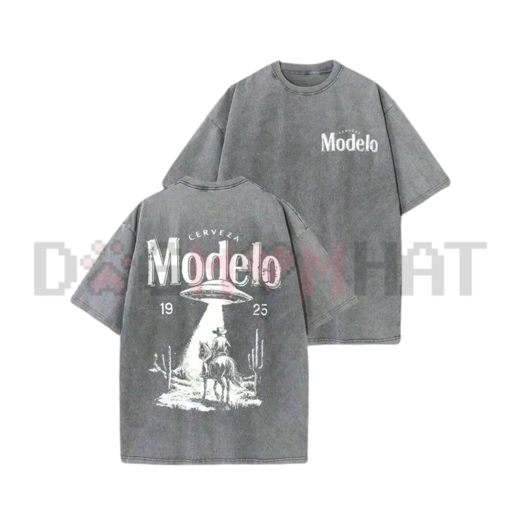 Modelo UFO Cowboy Graphic Tee