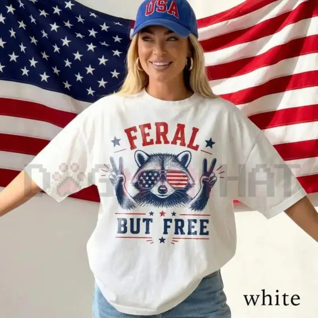 Comfort Colors USA 250th Birthday "Freedom Raccoon" T-Shirt
