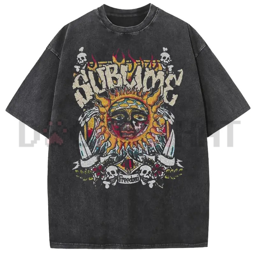 Sunland Oversized Sun Pattern T-Shirt