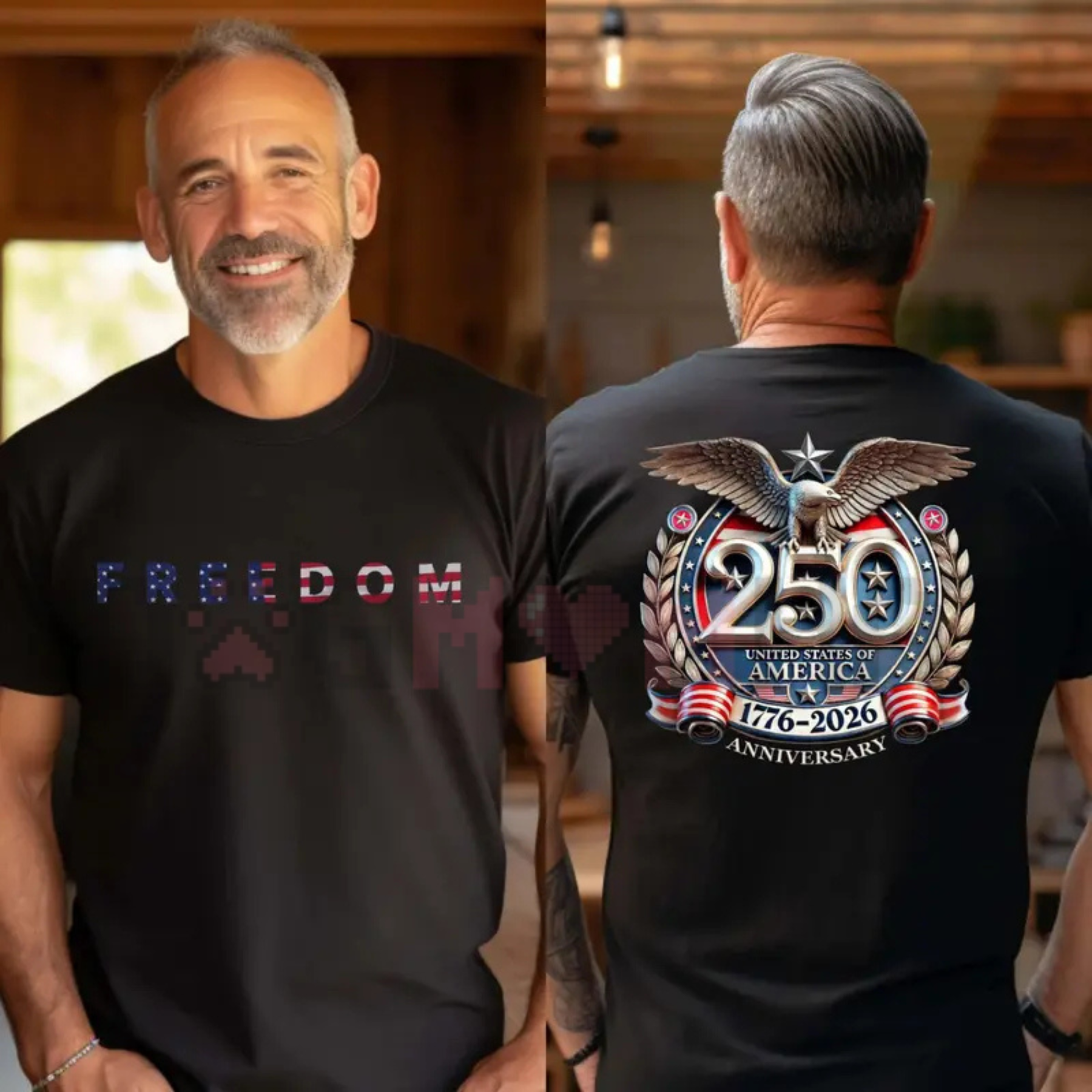 USA 250th Anniversary "Semi-Quincentennial" Freedom T-Shirt