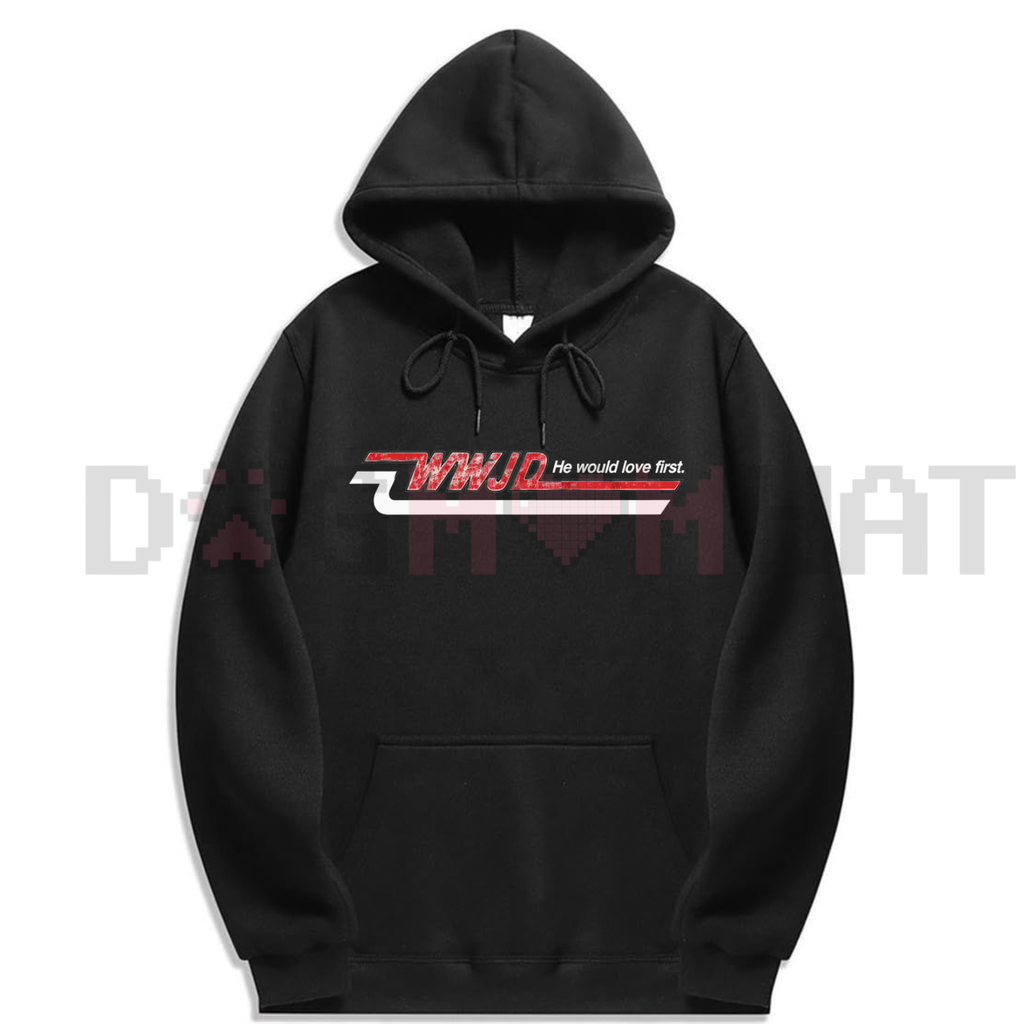 Retro WWJD Skater Style Hoodie