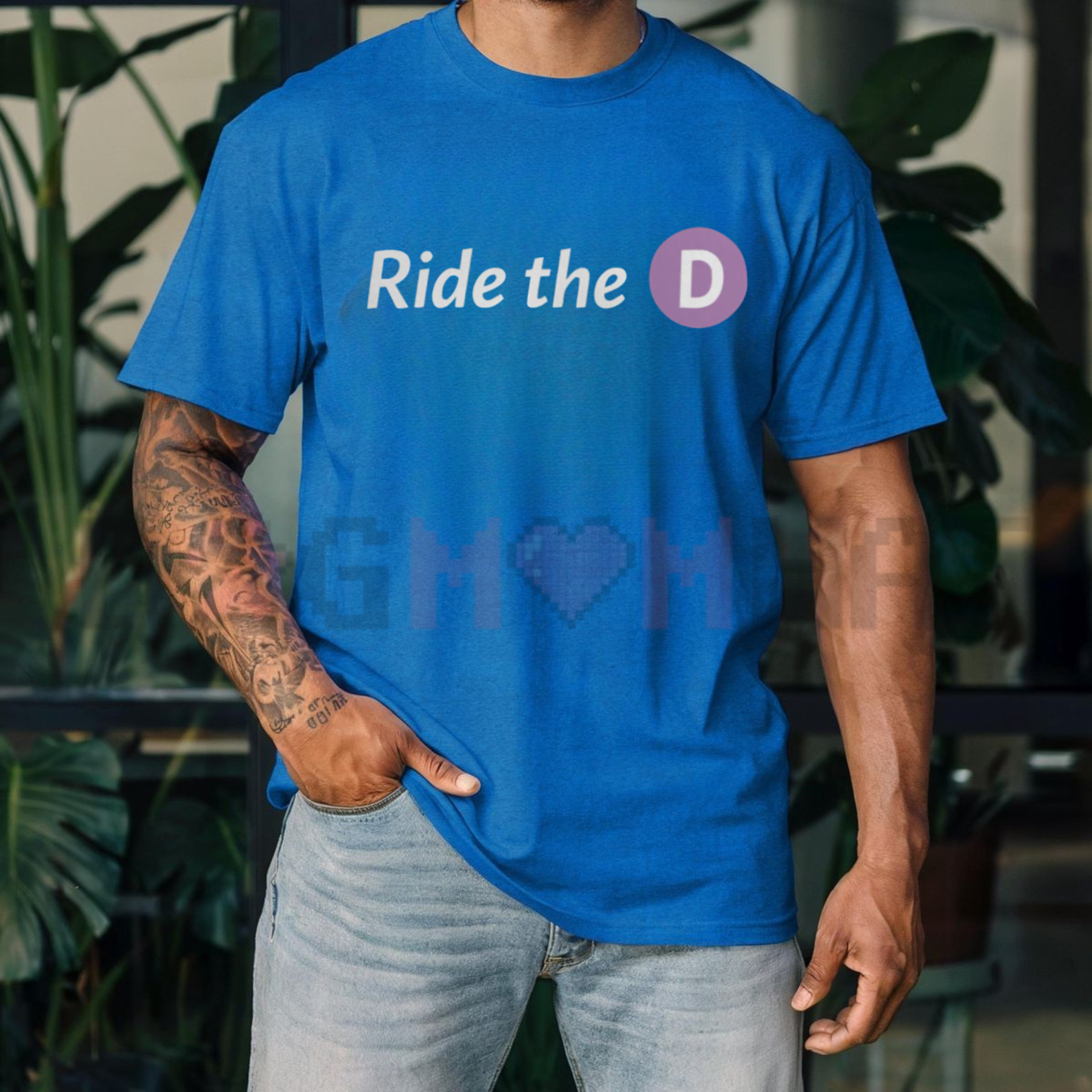 "Ride The D" Funny Urban Transit T-Shirt