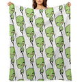 Invader Zim's GIR Throw Blanket