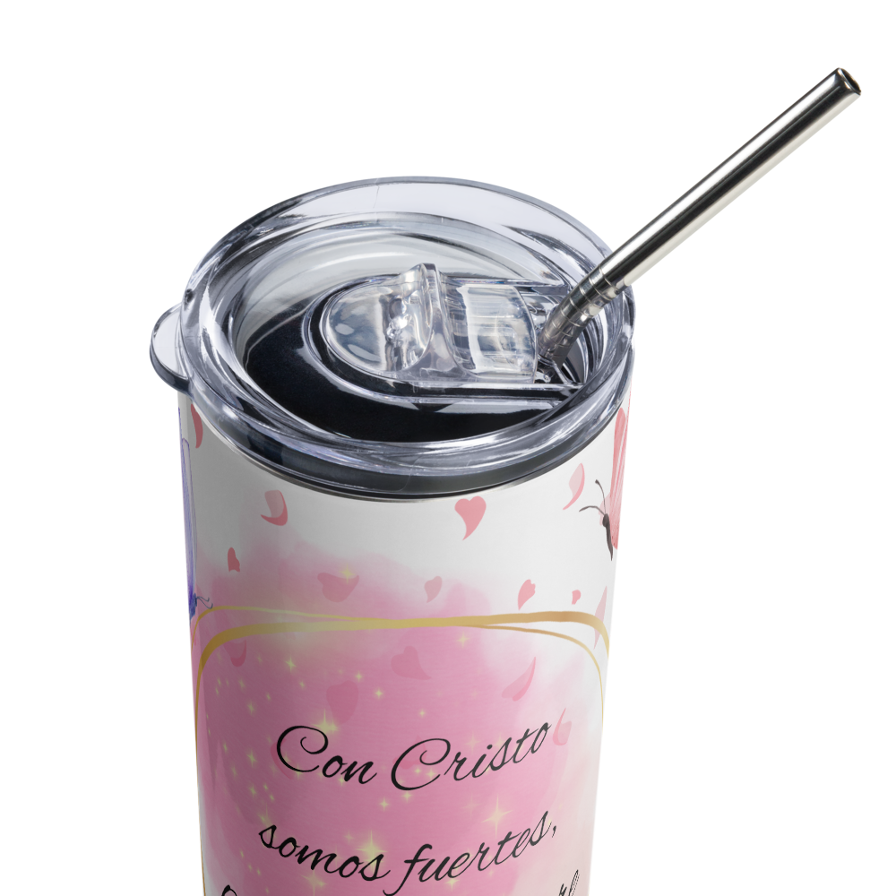 Con Cristo Somos Fuertes (We are Stronger with Christ) Tumbler