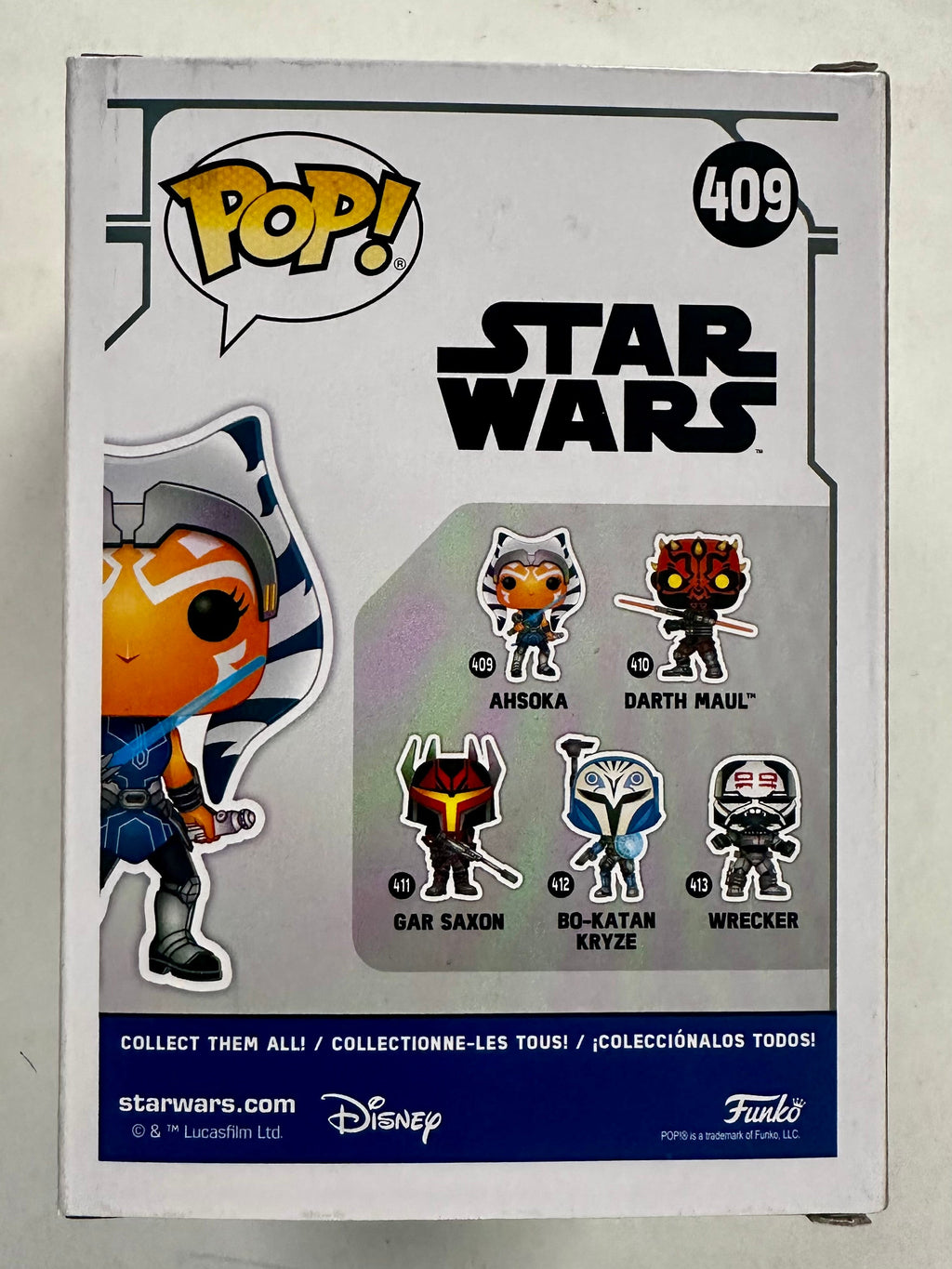 Funko Pop! Star Wars Ahsoka Tano #409 Disney 2020 Clone Wars