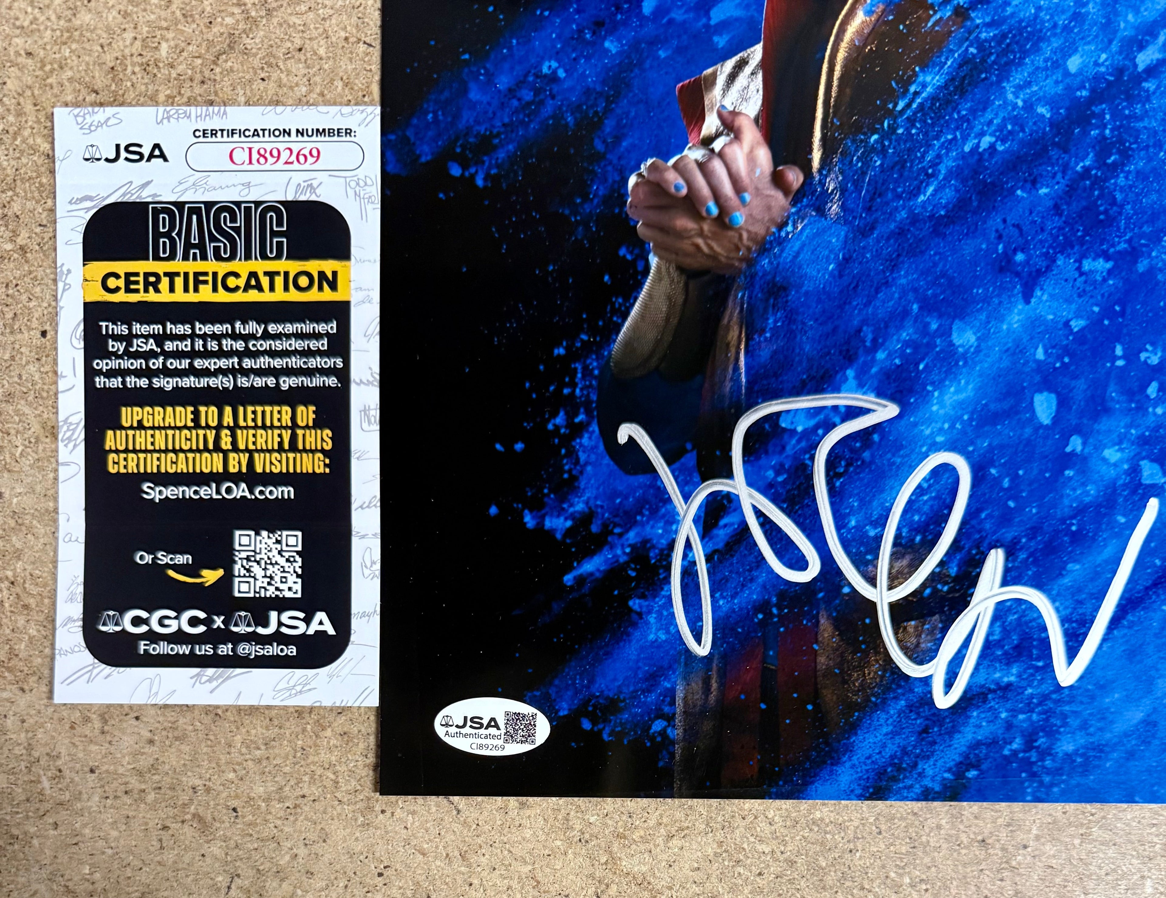Jeff Goldblum Signed 8x10 Photo Thor Ragnarok Grandmaster JSA COA Autographed